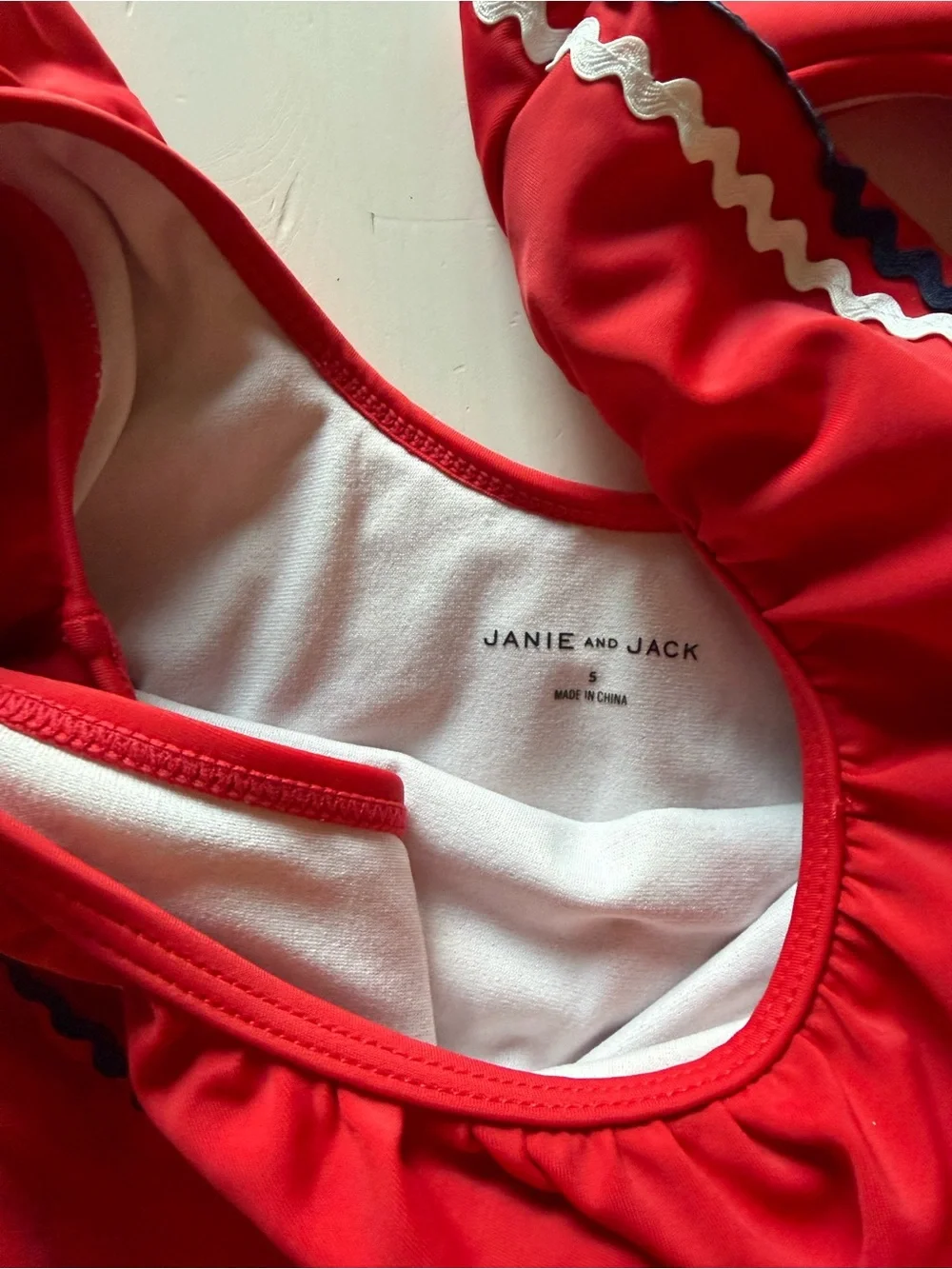 Janie and Jack Girls Americana Swimsuit